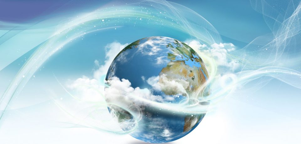 17231044 - energy surrounding earth with law of attraction